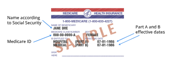 Medicare Card Transparent sketch style